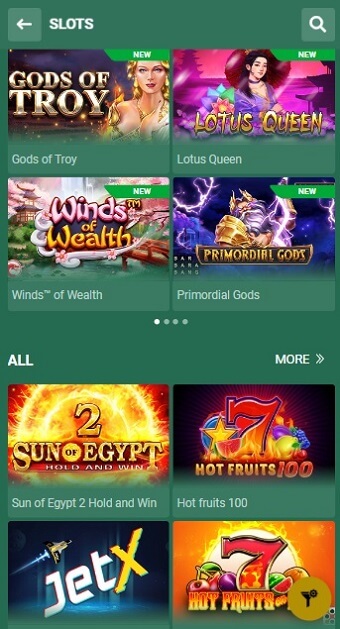 BetWinner Casino Games