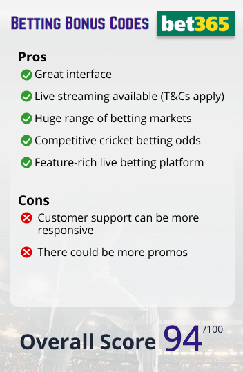 bet365 Cricket Betting Pros and Cons