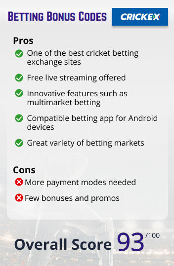 Crickex Cricket Betting Pros and Cons